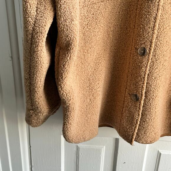 Joie Faux Sherpa Oversized Teddy Shirt Jacket - Picture 5 of 8